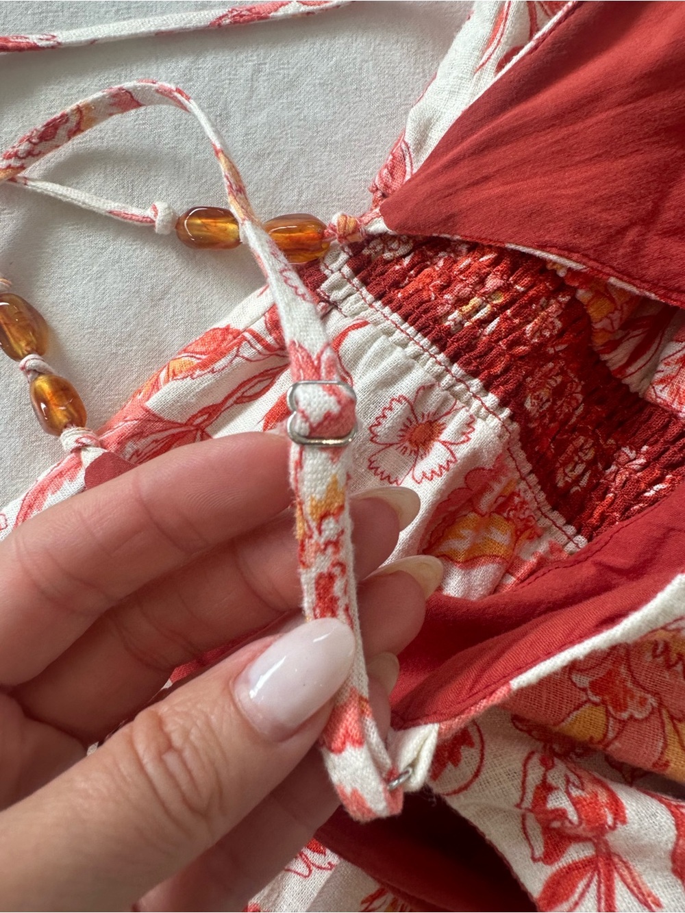 Rachel Zoe Floral Print Linen Maxi Dress - Picture 9 of 11